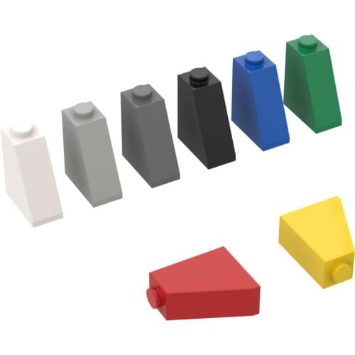 10PCS Assembles Particles 60481 2x1x265 Degree Slope Bricks Building Blocks DIY Replaceable Parts Toys For Children Gifts