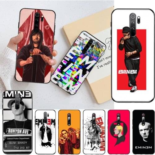 Eminem Rap Singer Phone Case for Redmi Note 9 8 8T 8A 7 6 6A Go Pro Max Redmi 9 K20 K30 Pro