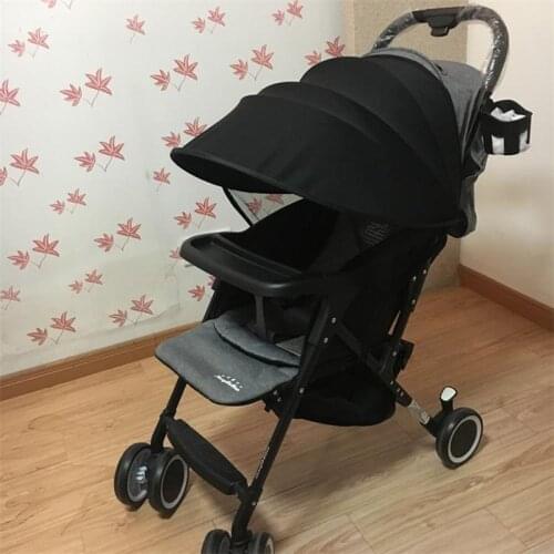 Sun Shade For Strollers Universal Adjustable SPF 30+ Baby Sleep Aid and Sun Cover Canopy Cover For Baby Prams Carriage Pushchair