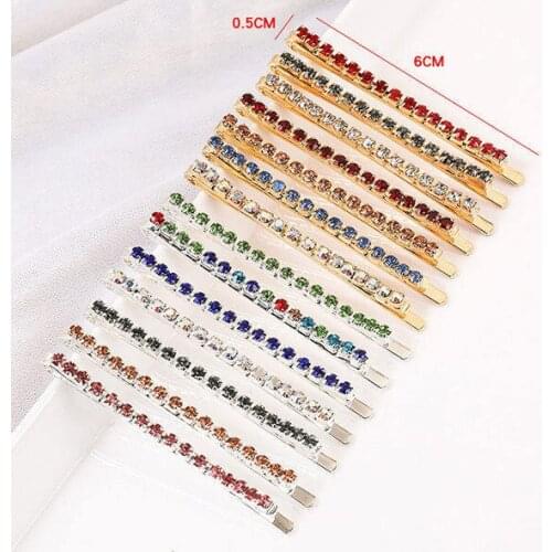 Crystal Rhinestone Hair Clips Women Hair Pins Barrettes Styling Hair Accessories