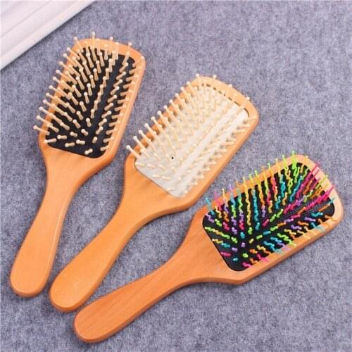 Massage Comb Wooden Air Cushion Anti-static Hairdressing Comb Scalp Massage Comb Large Plate Comb