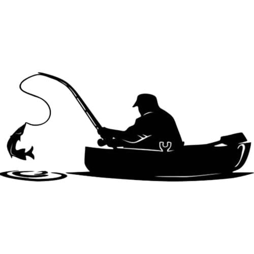 Metal Cutting Dies Men Fishing in Canoe Craft Knife Blade Die Mould Stencils for Scrapbook Album Card Making Decorative Die