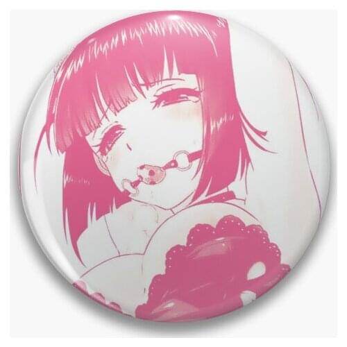 Hentai Girl Soft Button Pin Fashion Clothes Brooch Hat Creative Cartoon Women Jewelry Decor Lover Cute Collar Funny Badge Metal