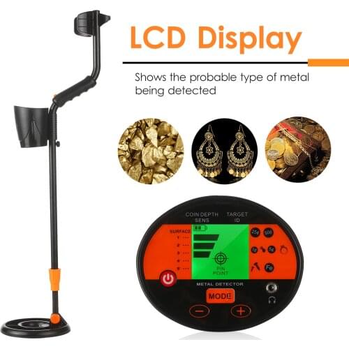 MD-3060 Underground Metal Detector Pinpointer Gold Metal Finder Treasure Adjustable for Gold Metal Jewelry Detecting Tool
