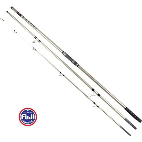 Full Fuji parts 4.2/4.5M 3 sections Carbon SURF fishing rod Distance Throwing Rod Intervene throw Anchor rod casting 100-250g