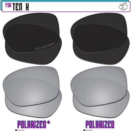 EZReplace Polarized Replacement Lenses for - Oakley Ten X Sunglasses - BlkSirP Plus-BlkSirP