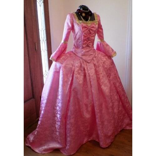Marie Antoinette PINK Dress Rococo 18th Century French Rococo Colonial Dress Marie Antoinette dress custom made