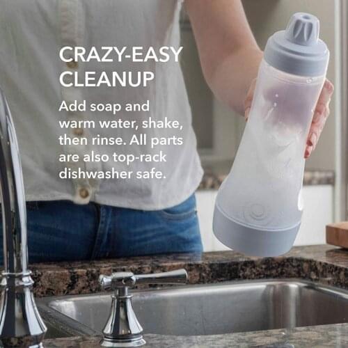 Hand-cranked Batter Mixing Bottle Batter Dispenser Heat Resistance Easy To Use Durable Squeeze Bottle