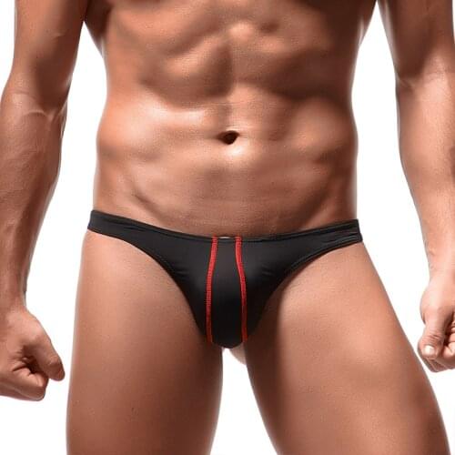 Sexy man briefs cool underpants 8 color breathable innerwear comfortable male bikini slip low waist underwear for men