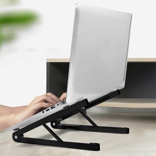 Foldable Portable Laptop Stand Adjustable Desktop Notebook Holder Mount Ventilated Lightweight Stand Fits up to11~17inch Laptop