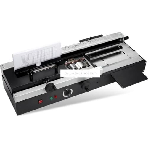 WD-40A A4 Size Hot Melt Glue Binding Machine Max 4cm Thickness Photo Album Book Paper Binder 200 books/hour High Efficiency 220V