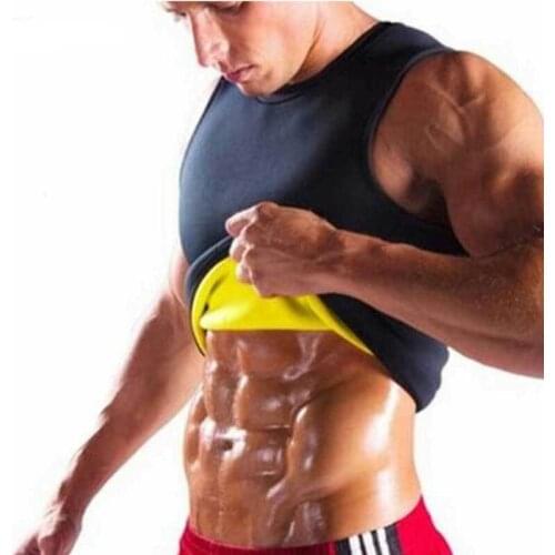 Men Gym Neoprene Vest Sauna Ultra thin Sweat Shirt Body Shaper slimming Corset Shaper Waist Trainer Gym Slim Corset Vest
