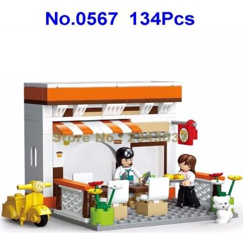 Sluban 0567 134pcs Urban Casual Dinner Simurban Building Block Toy