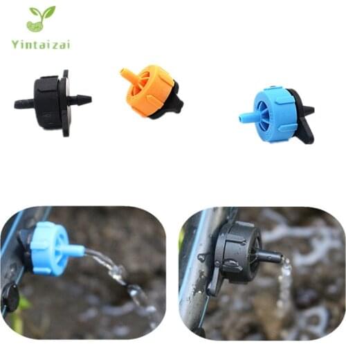 Fast Shipping 300pcs 2L 4L 8LPH PC Dripper Pressure Compensating Take Apart Dripper Drip Emitter Turbo Style On Line Dripper