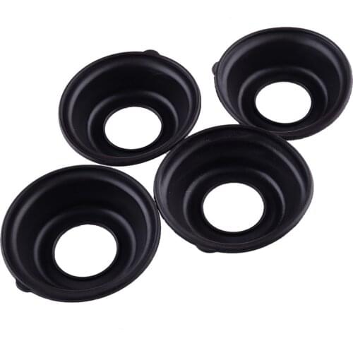 4Pcs Carburetor Plunger Diaphragm Membrane Fit For Kawasaki CSR Twin - KZ750-M1 LTD Belt - KZ750-K1 KZ750-K2