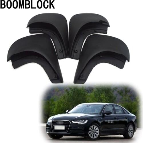 4pcs Car Front Rear Mud Flaps Mud Flap Mudguards Fender For Audi A6 C5 accessories 1998 1999 2000 2001 2002 2003 2004 2005