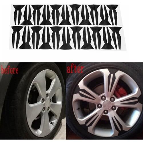 Car Carbon Fiber Wheel Hub Stickers Rim sticker Decoration Special For Chevrolet