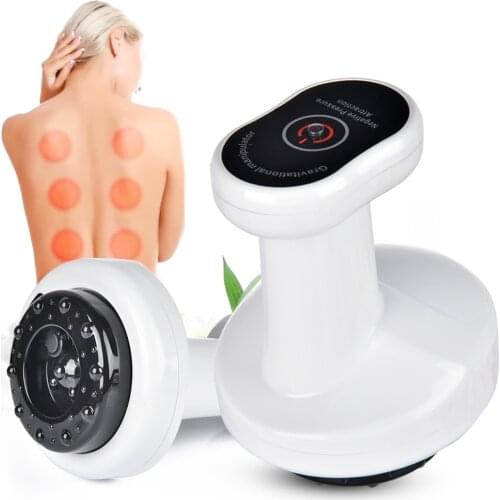 Electric Heating Cupping Suction Cans Vacuum Guasha Massager Anti Cellulite Back Legs Fat Burning Slimming Physiotherapy Cupping
