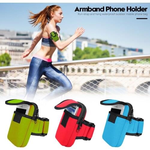 Running Mobile Phone Bag Earphone Arm Band Phone Holder Armband Bag for iPhone Samsung Xiaomi Key Wallet Card Storage Pouch