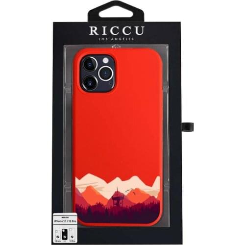 Landscape snow mountain art Phone Case for iPhone 12 pro max mini 11 pro XS MAX 8 7 6 6S Plus X XR red case