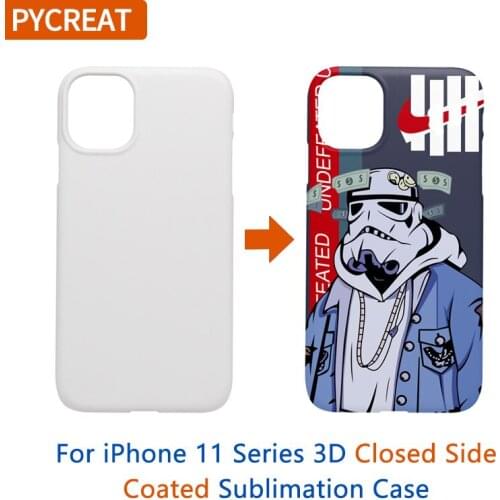 3D Coated Sublimation Case For iPhone 11 Pro Max IPX XR XS MAS 6 7 Dye Print Phone Case Armor Cover Closed Side