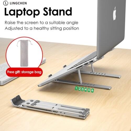 Laptop Holder for MacBook Air Pro Notebook Laptop Stand Bracket Foldable Aluminium Alloy Laptop Holder for PC Notebook