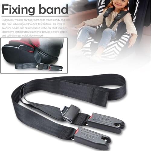 Children Safety Seat Belt & Padding With Isofix Connector Soft Connecting Band EU Plug Universal
