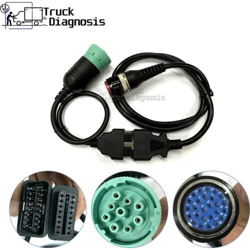 Diagnostic tool 88890302 9 Pin cable with 88890304 OBD2 OBDII cable for Volvo Vocom 88890030 Vocom II