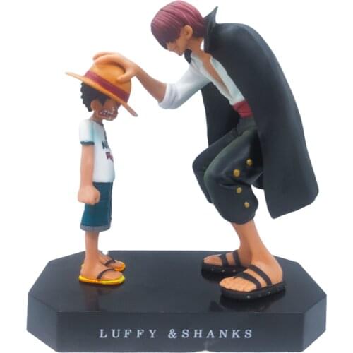 15cm Anime One Piece Four Emperors Shanks Straw Hat Luffy PVC Action Figure Going Merry Doll Collectible Model Toy Figurine