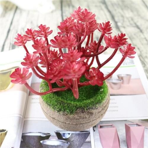 1Pc Plastic Fake Artificial Succulents Plant Bonsai Garden Home Office Decor