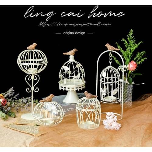 Outdoor Wrought Iron Birdcage Flower Stand Courtyard Villa Landscape Furnishings Crafts Kindergarten Garden Ornaments Decoration