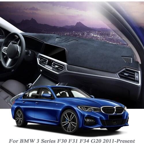 Car Styling Dashboard Avoid Light Pad Instrument Platform Cover Flannel Mat For BMW 3Series F30 F31 F34 G20 2011-Present LHD&RHD
