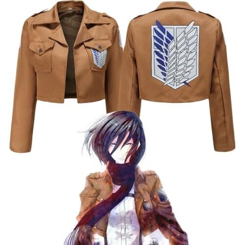 Attack on Titan Jacket Shingeki no Kyojin Legion Coat Cosplay Eren Levi Jacket Plus Size s-3xl Halloween Costume