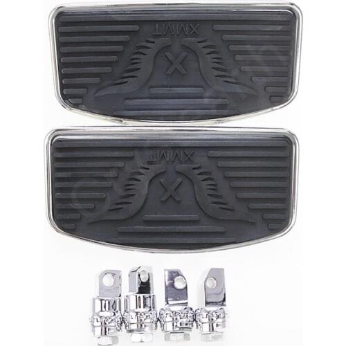 Motorcycle Passenger Rear Wide Footboard Floorboard Footrests For Harley Dyna Touring Sportster 883 1200 Dyna Fat Bob FXDF FLD