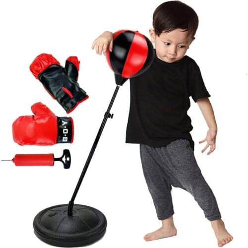 Childrens Vertical Boxing Ball Boxing Glove Set Combination Sports Toy Big Boxing Childrens Toy Punch Training Fitness Sports