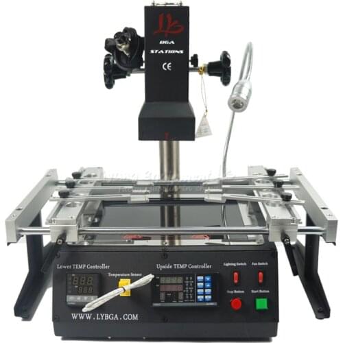 NEW LY IR6500 V2 Bga Rework Station Infrared IR Bga Machine with Solder Balls Welding Flux Bga Stencils for Mobile Repair