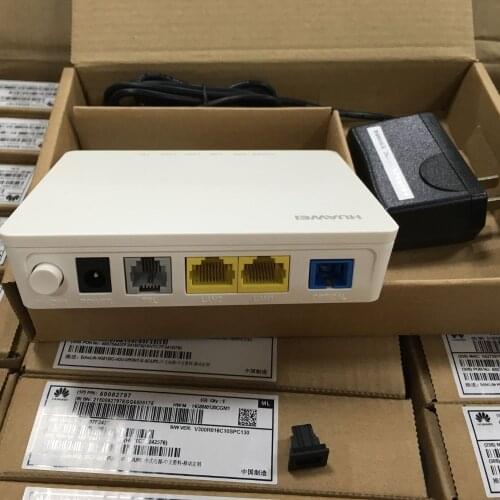 Original New Fiber optical HG8321R GPON ONU ONT FTTH terminal, 2 Lan ports and 1 voice port, with English interface