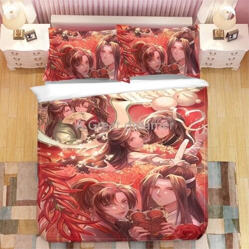 3D printing Couple Comics Duvet Cover Anime Chinese Ancient style Bedding For Children Adult Bed House De Queen Double Size