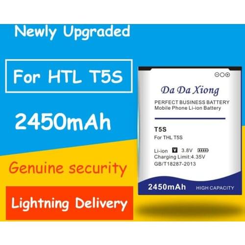 Full Protection And Safety 2450mAh T5S Battery for THL T5s DNS S4705 4705 Smart Mobile Phone Mobile Phone Chargers