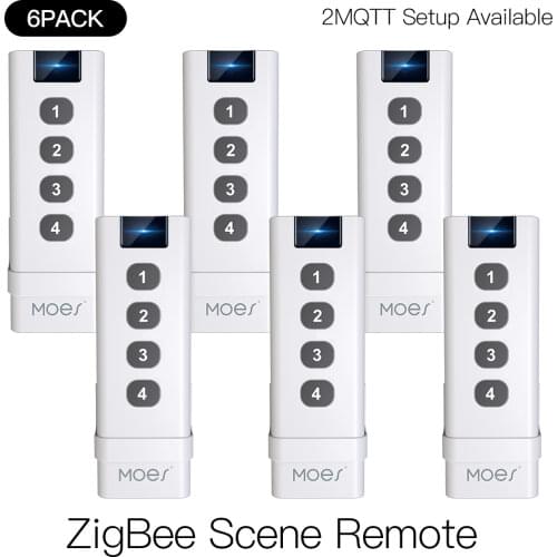Moes Tuya Smart tuya zigbee 4Gang Remote Portable alexa compatible smart home automation smart home gadgets smart life