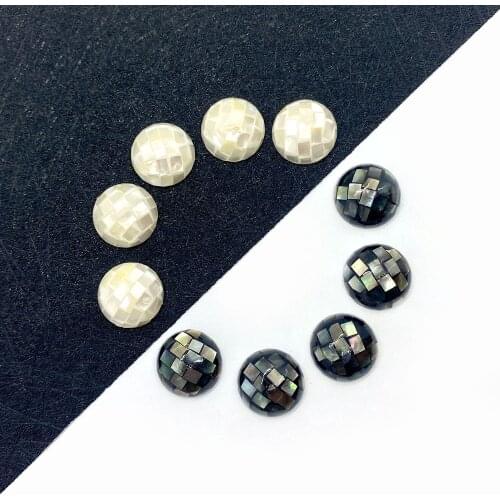 Shell Beads for Jewelry Making Round Natural Sea Shell Beads Interface DIY Female Necklace Bracelet Accessories Charm Wholesale