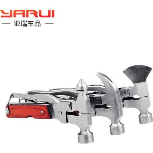 Glass for auto fire safety escape window hammer multi-function emergency lifesaving vehicle survival window breaker