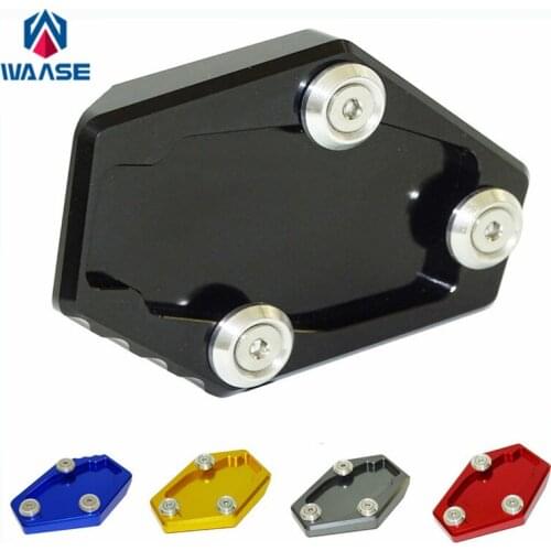 Waase For Ducati Multistrada 1200 1200S 2010 2011 2012 2013 2014 2015 2016 Kickstand Foot Side Stand Extension Pad Support Plate