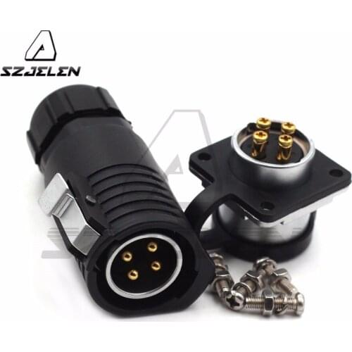 XHP20 series, 4pin panel mount connector , ip67 cable connector ,waterproof aviation connector plug socket