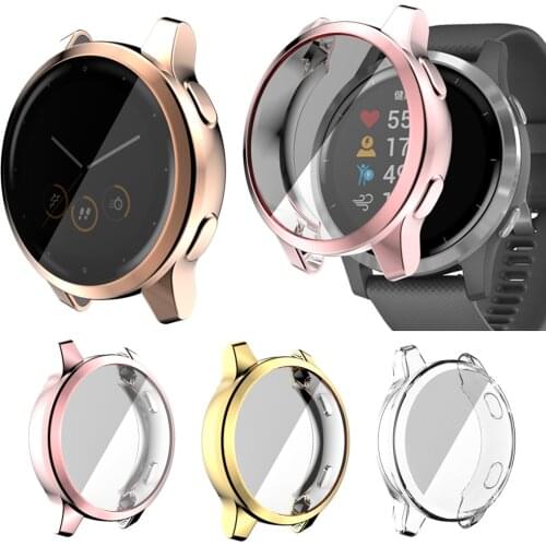 Protective Case For Garmin Venu 2 / 2S Smart Watch TPU Plating Protection Frame For Garmin Vivoactive 4S / 4 Bumper Accessories