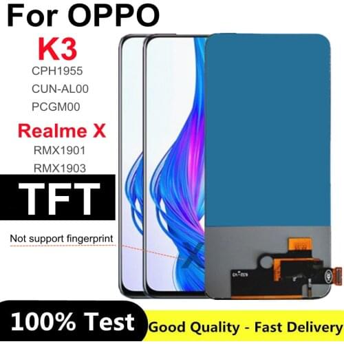 6.53" TFT For OPPO K3 Reno 2Z Reno 2F LCD Display+Touch Digitizer Screen Assembly For OPPO Realme X Reno 2 Z Reno 2 F lcd