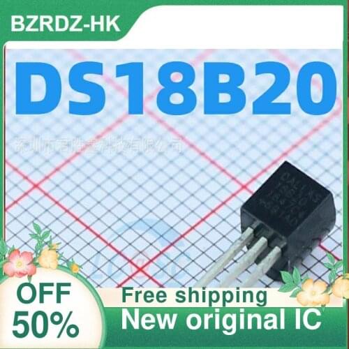 2-10PCS/lot DS18B20 TO-92 New original IC