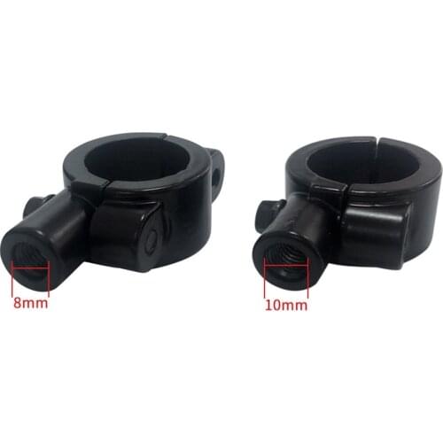 1pc Mount Brackets Clamps Mirror Mount Clamp Rear View Base Holder Motorcycle Bike Handlebar Adaptor Holder 8mm 10mm For 20-24mm