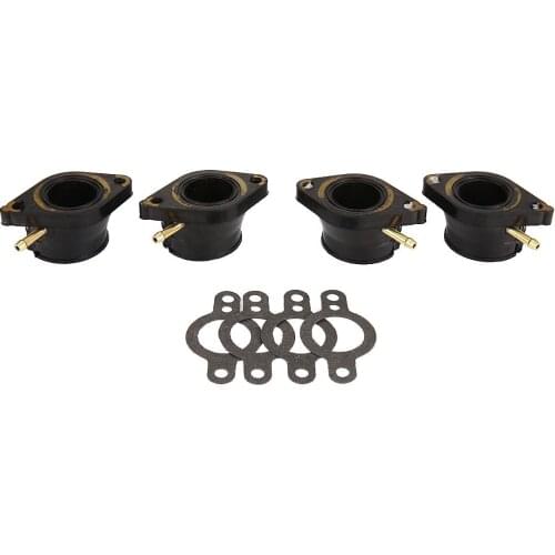 4 pcs Motorcycle Carburetor Intake Manifold Joint Boot Adapter For Yamaha XJ550 Maxim Seca XJ550R 1981 1982 1983