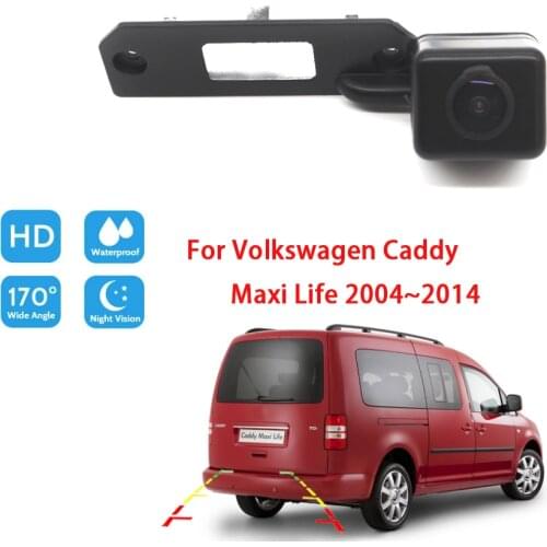 Car Reversing Parking Camera For Volkswagen Caddy Maxi Life 2004 ~ 2014 CCD Full HD Night Vision Backup Camera high quality RCA